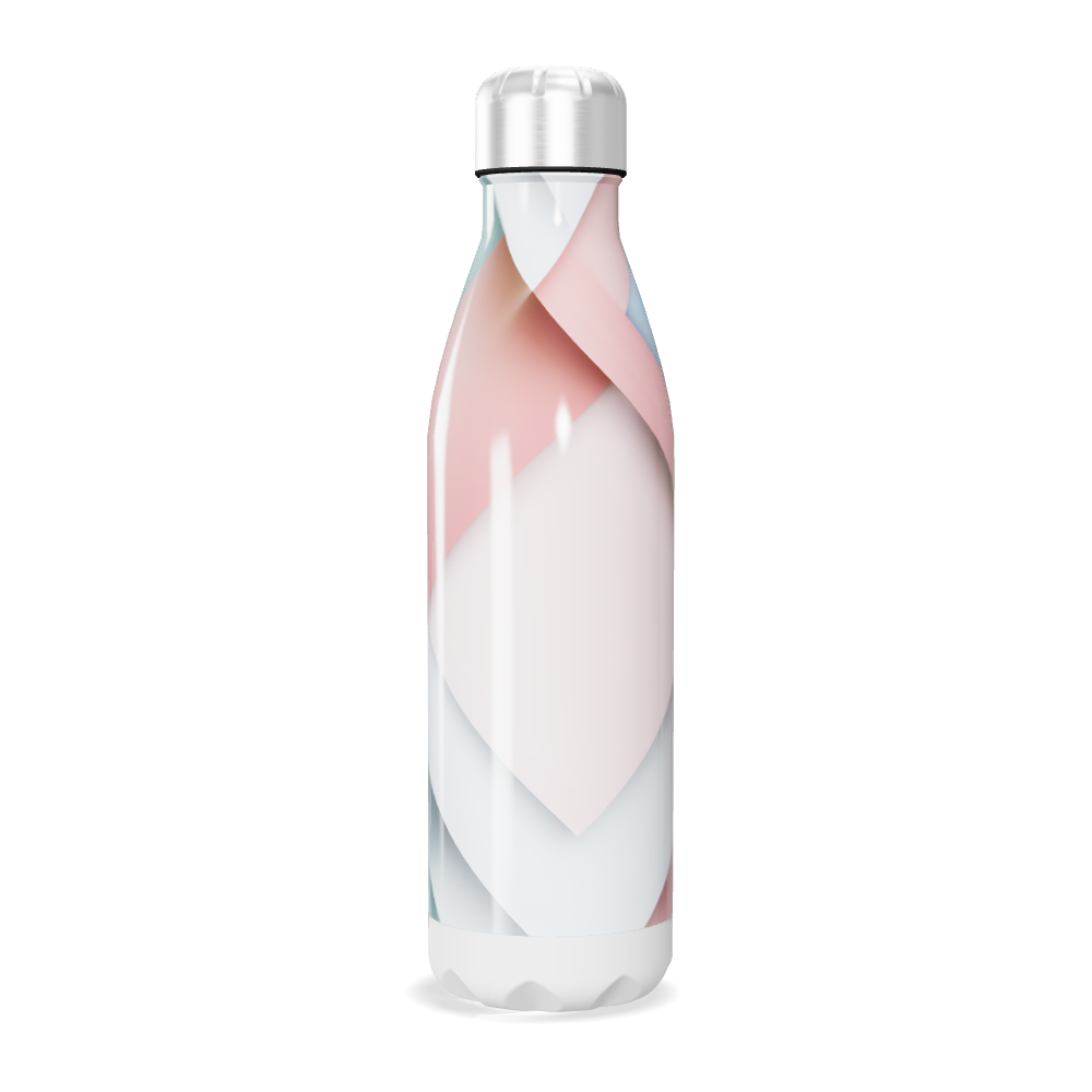 Garrafa Inox - Estampa Espiral Colorida