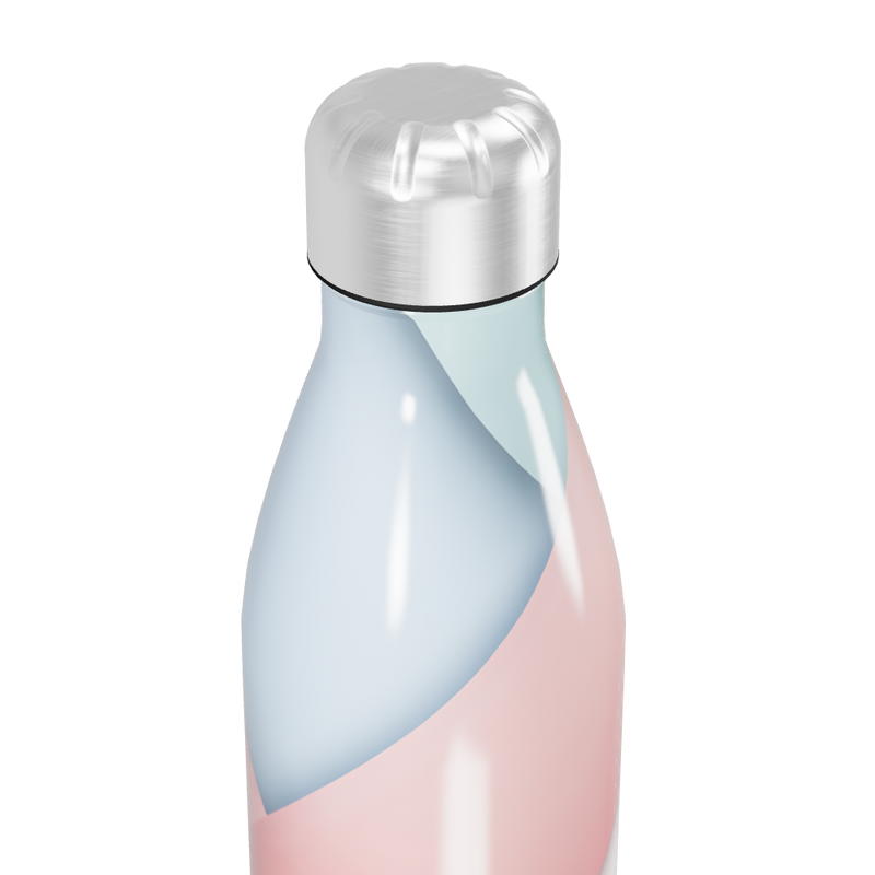 Garrafa Inox - Estampa Espiral Colorida