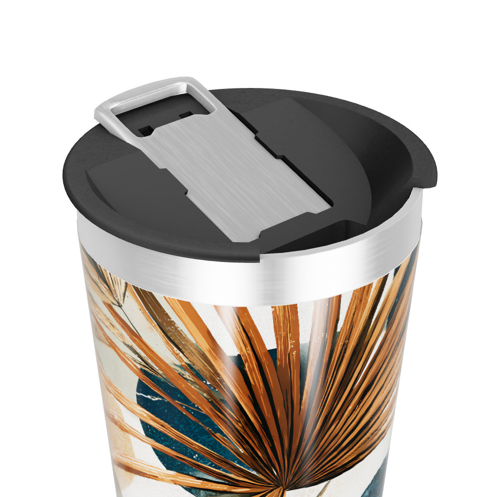 Copo Térmico - Estampa Folhas Tropicais