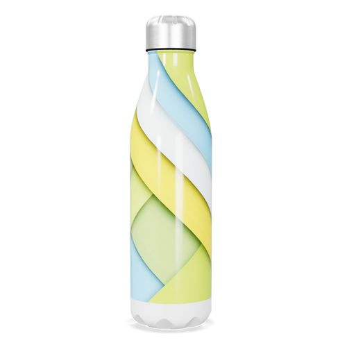 Garrafa Inox Estampada - Cores Pastel