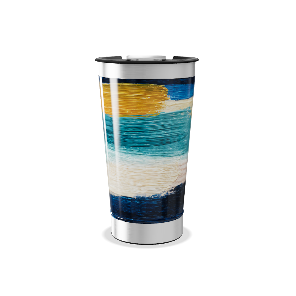 Copo Térmico - Listras Coloridas Inox