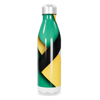 Garrafa Inox - Design Verde Amarelo