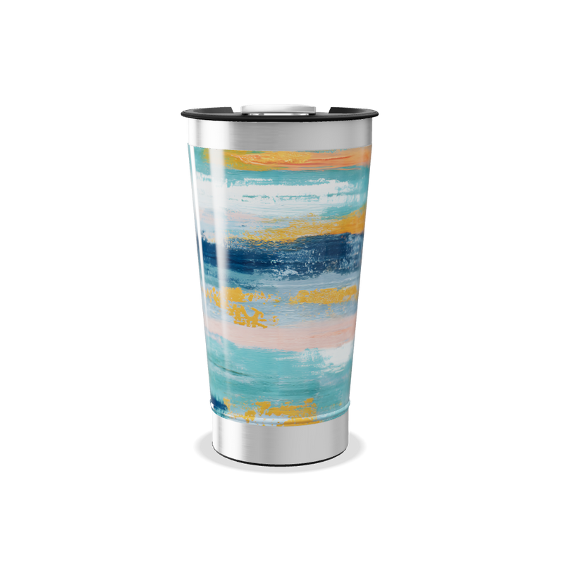 Copo Térmico - Estampa Aqua Pastel