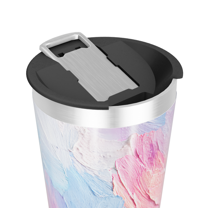 Copo Térmico - Pintura Abstrata Colorida