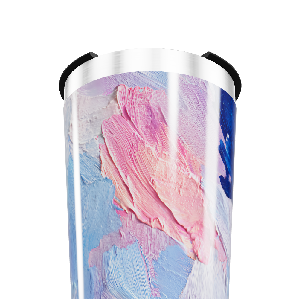 Copo Térmico - Pintura Abstrata Colorida