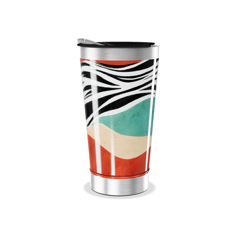 Copo Térmico - Estampa Colorida Listras