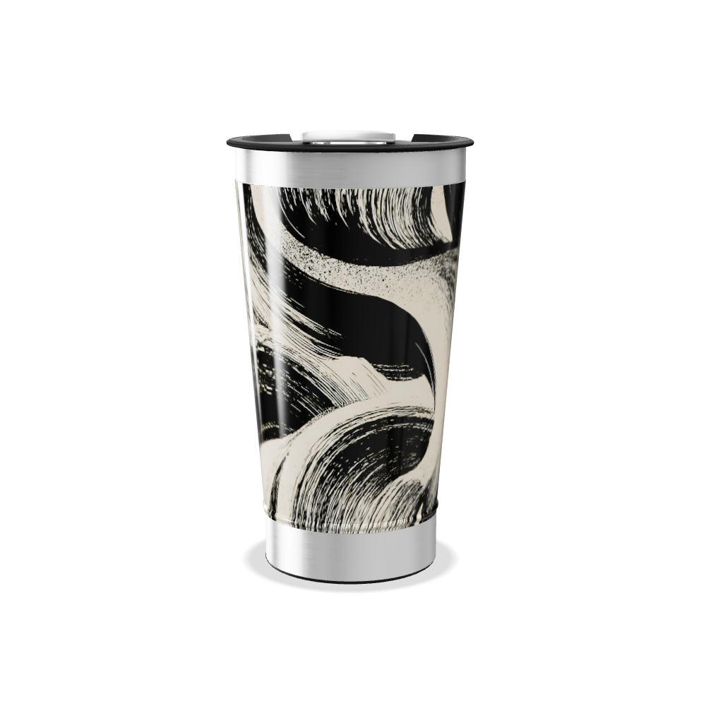 Copo Térmico - Estampa Preto e Branco