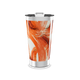 Copo Térmico - Estampa Abstrata Laranja