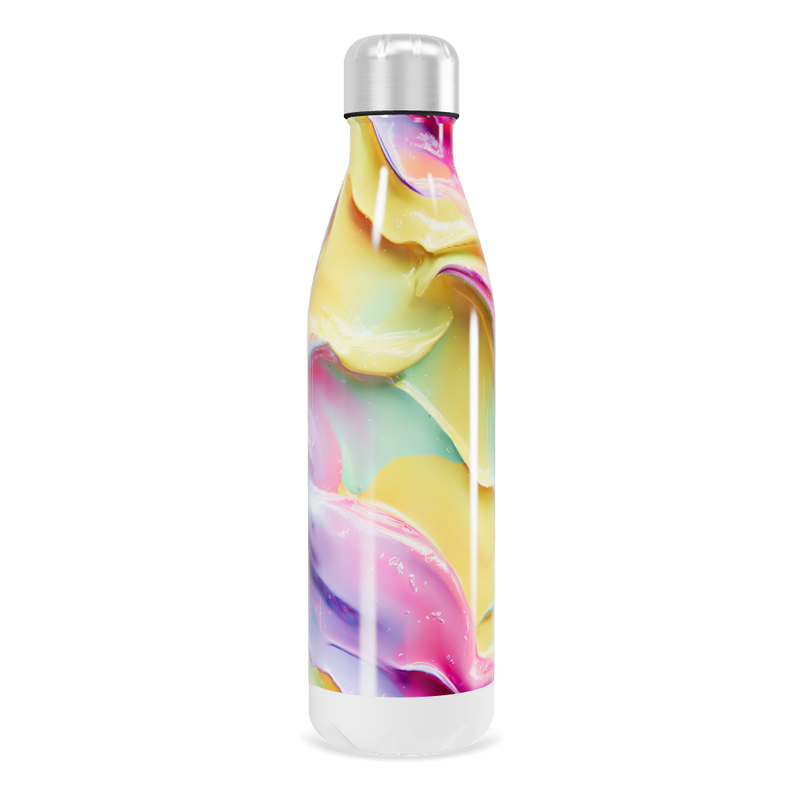 Garrafa Inox - Estampa Colorida Abstrata