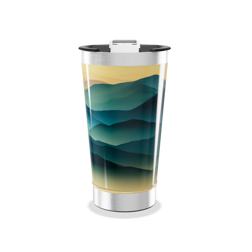 Copo Térmico - Paisagem Azul Verde