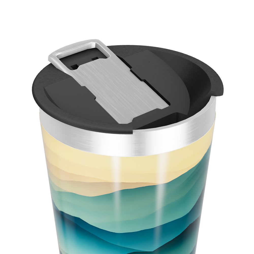 Copo Térmico - Paisagem Azul Verde