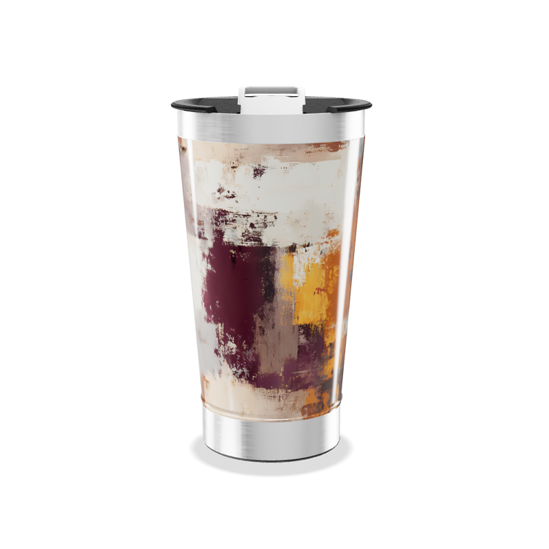 Copo Térmico - Estampa Abstrata Colorida