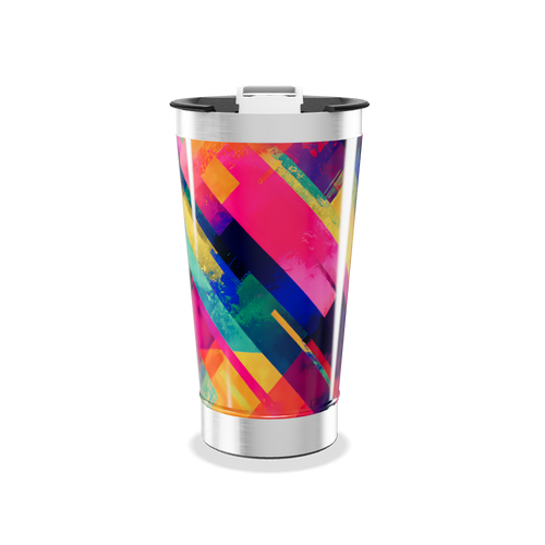 Copo Térmico - Estampa Colorida Aço Inox