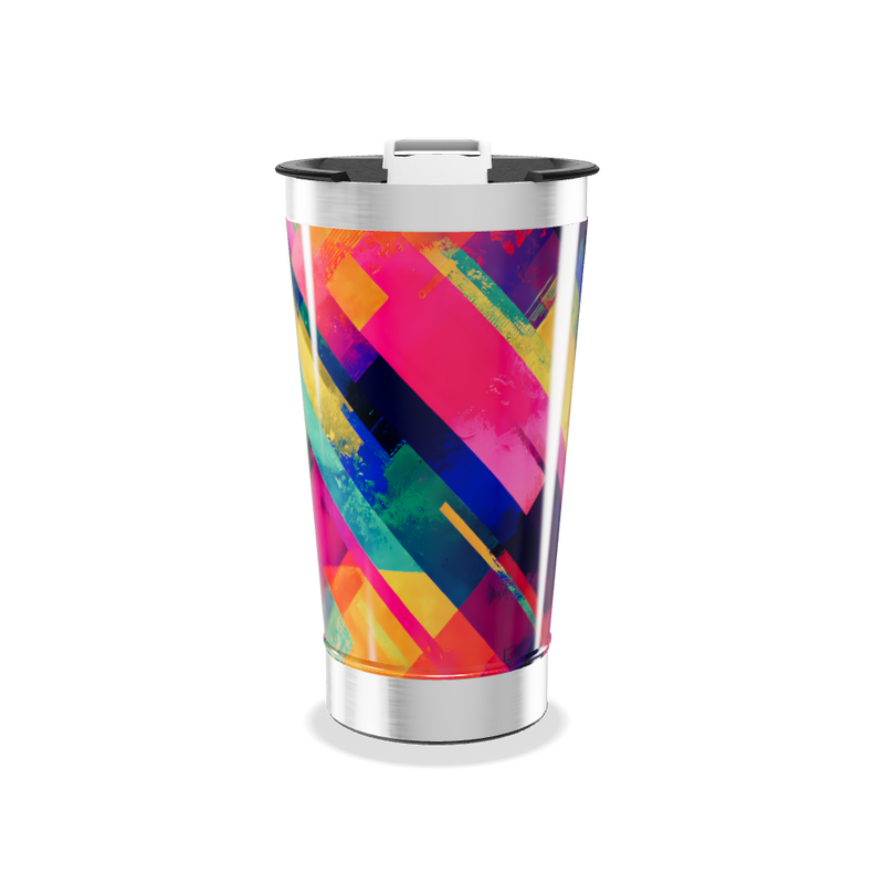 Copo Térmico - Estampa Colorida Aço Inox