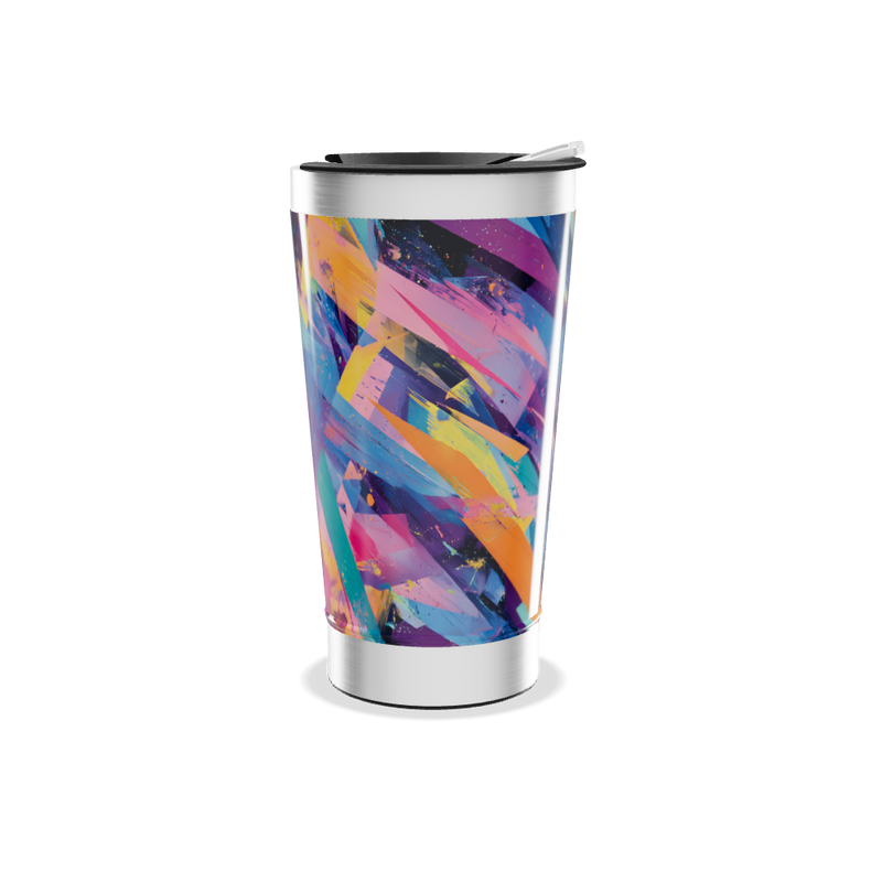 Copo Térmico - Colorido Abstrato Inox