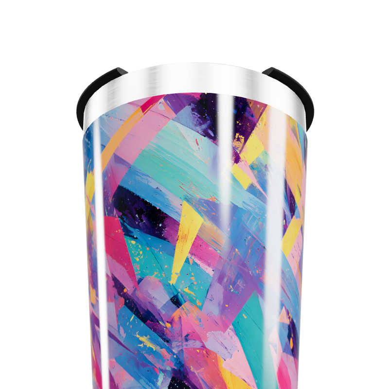 Copo Térmico - Colorido Abstrato Inox