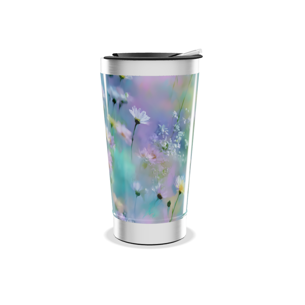 Copo Térmico - Floral Aquarela