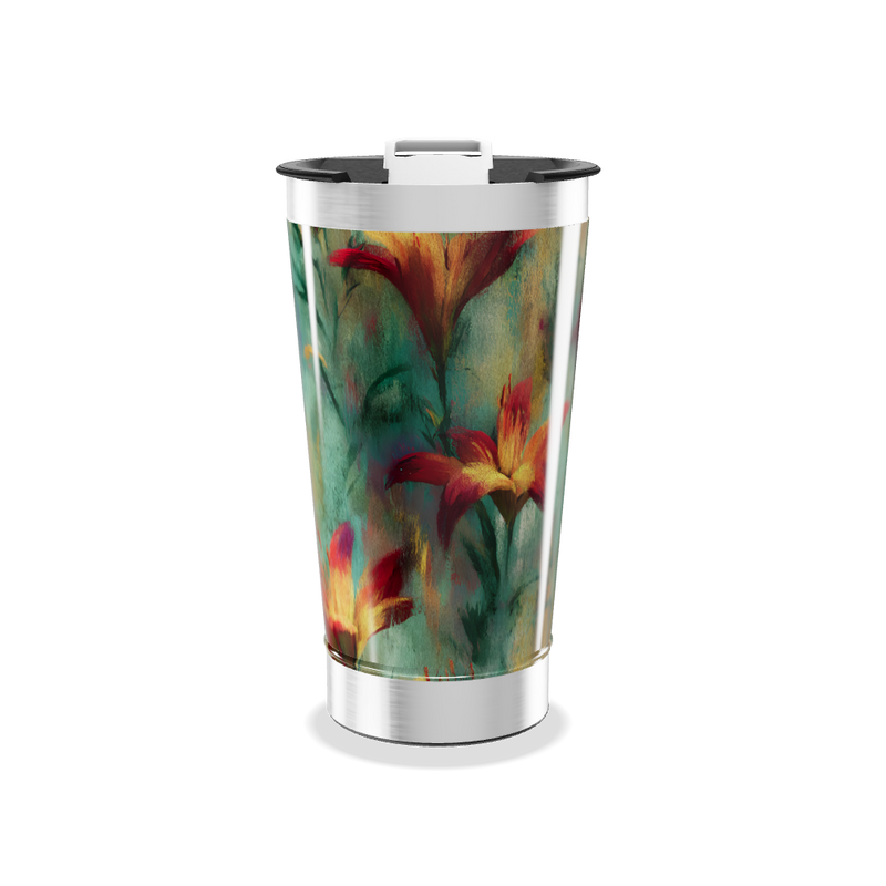 Copo Térmico - Estampa Floral Colorida