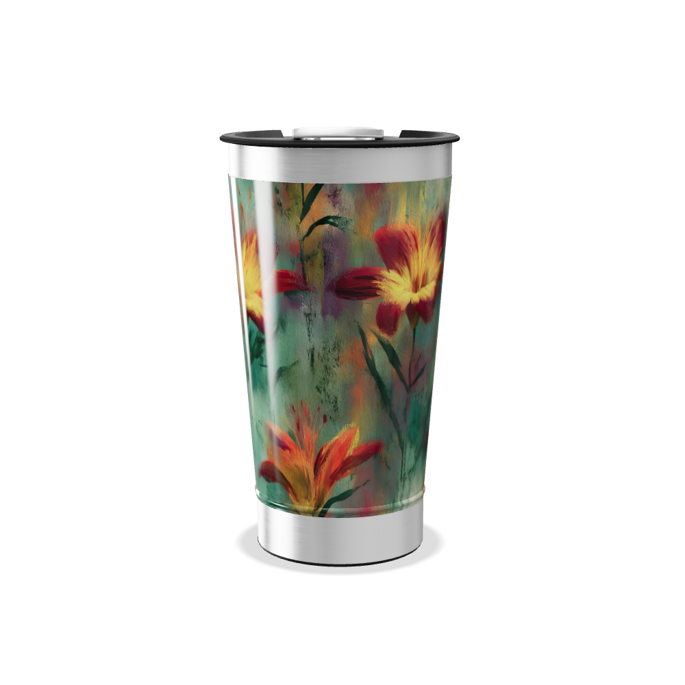 Copo Térmico - Estampa Floral Colorida