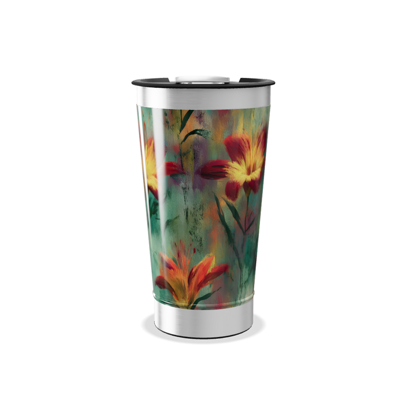 Copo Térmico - Estampa Floral Colorida