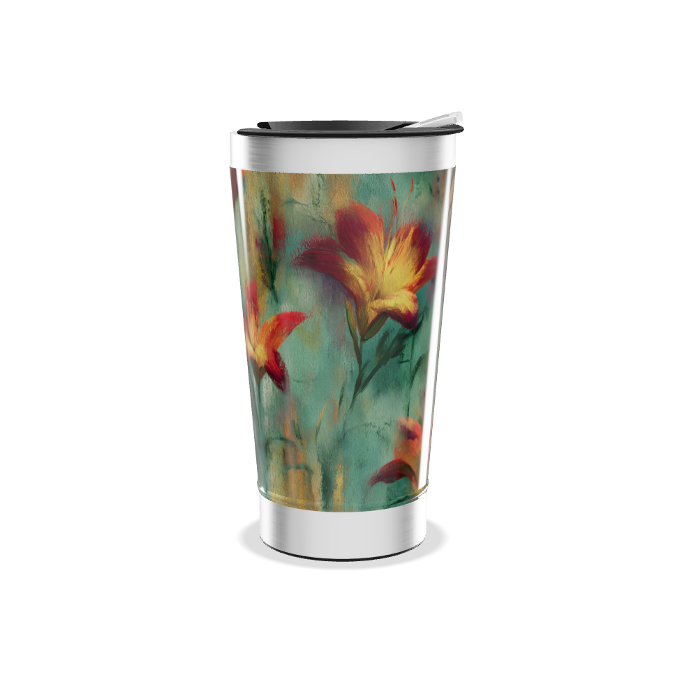 Copo Térmico - Estampa Floral Colorida