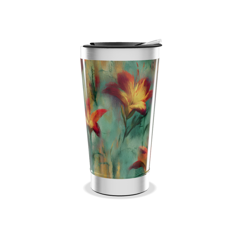 Copo Térmico - Estampa Floral Colorida