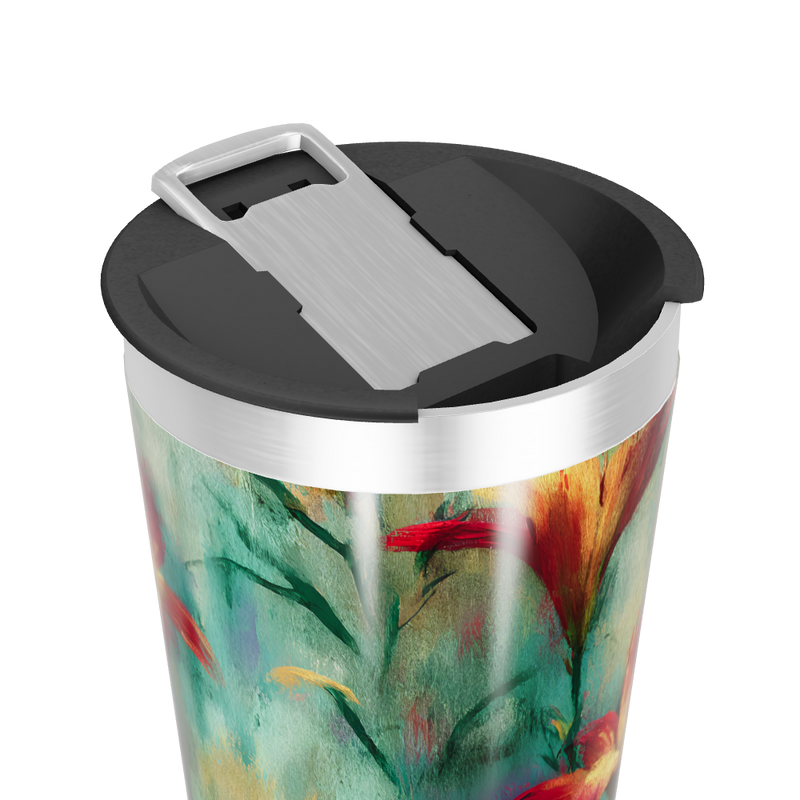 Copo Térmico - Estampa Floral Colorida