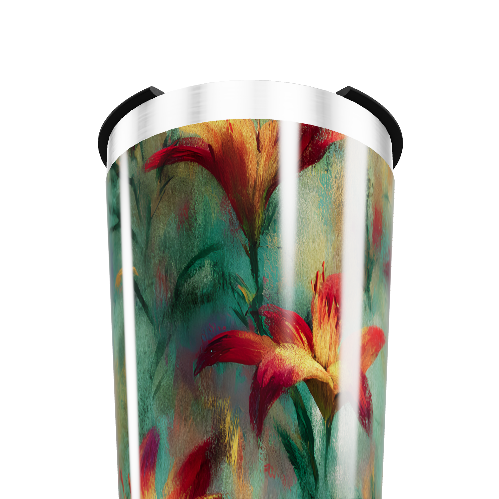 Copo Térmico - Estampa Floral Colorida