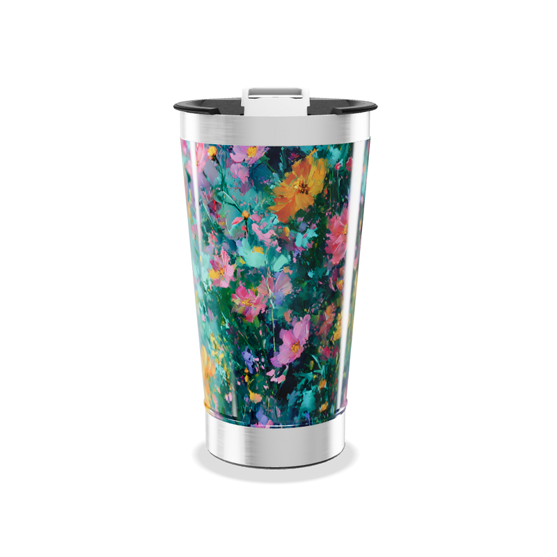 Copo Térmico - Estampa Floral Colorida