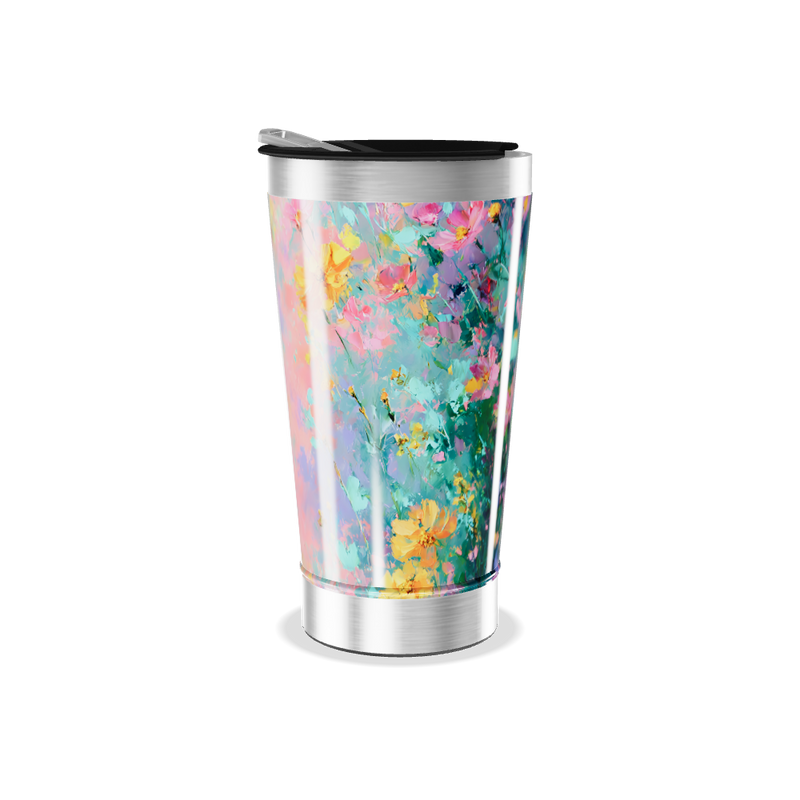 Copo Térmico - Estampa Floral Colorida