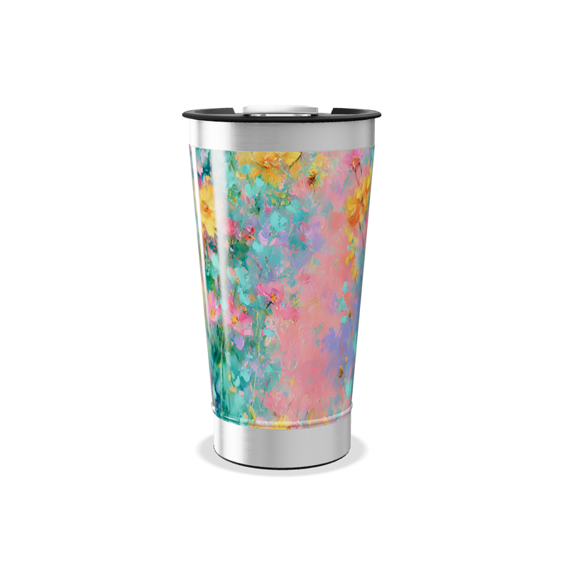 Copo Térmico - Estampa Floral Colorida