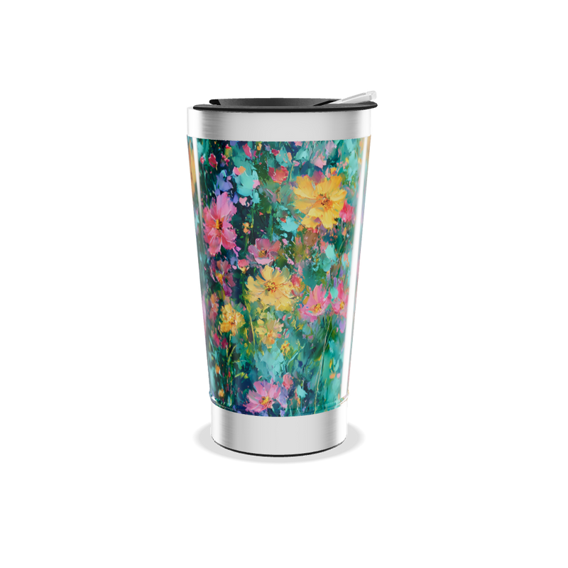 Copo Térmico - Estampa Floral Colorida