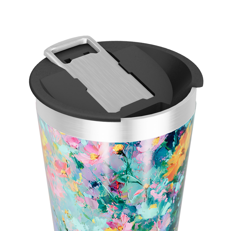 Copo Térmico - Estampa Floral Colorida