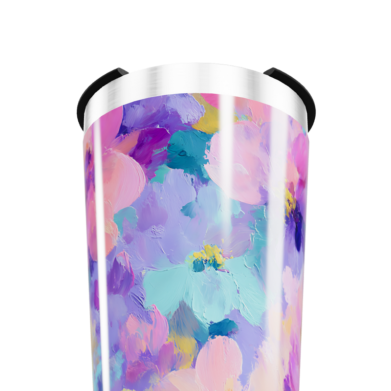 Copo Térmico - Floral Colorido Aço Inox