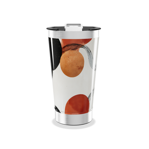 Copo Térmico - Estampa Circular Colorida