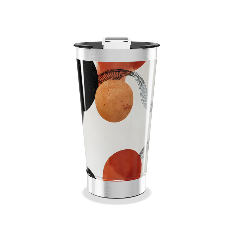 Copo Térmico - Estampa Circular Colorida