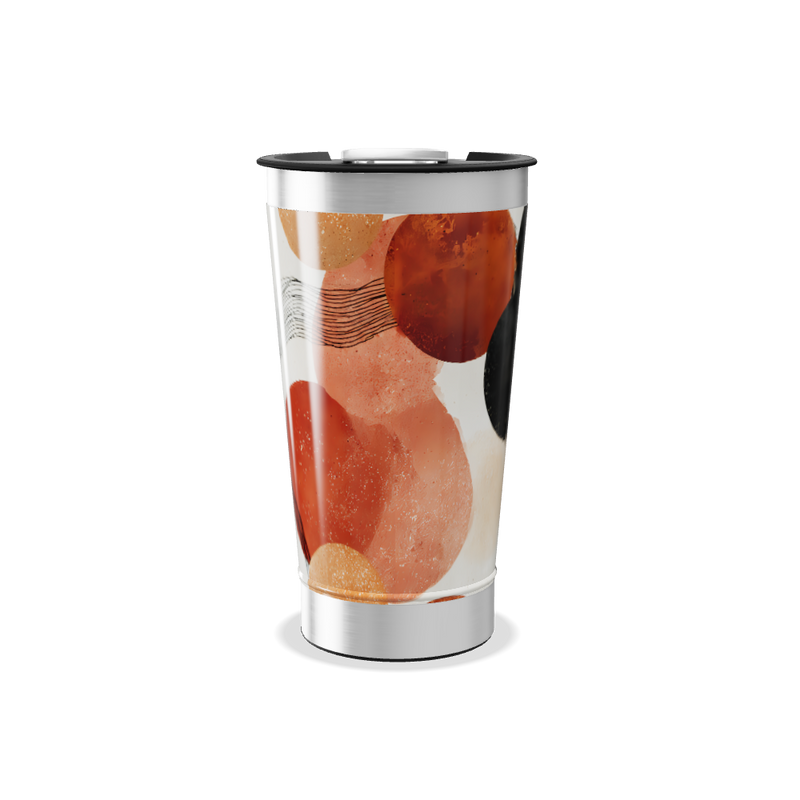 Copo Térmico - Estampa Circular Colorida