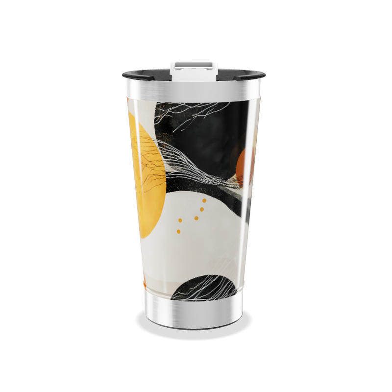 Copo Térmico - Design Abstrato Colorido