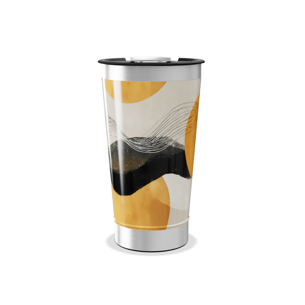 Copo Térmico - Design Abstrato Colorido