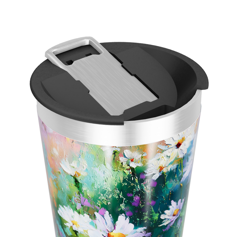 Copo Térmico - Flores Coloridas Inox