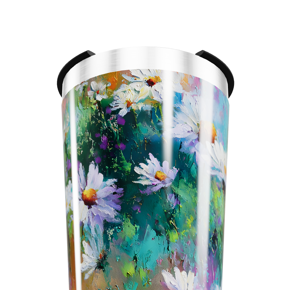 Copo Térmico - Flores Coloridas Inox