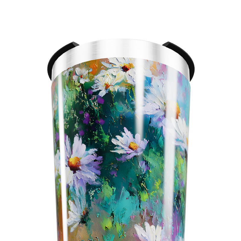 Copo Térmico - Flores Coloridas Inox