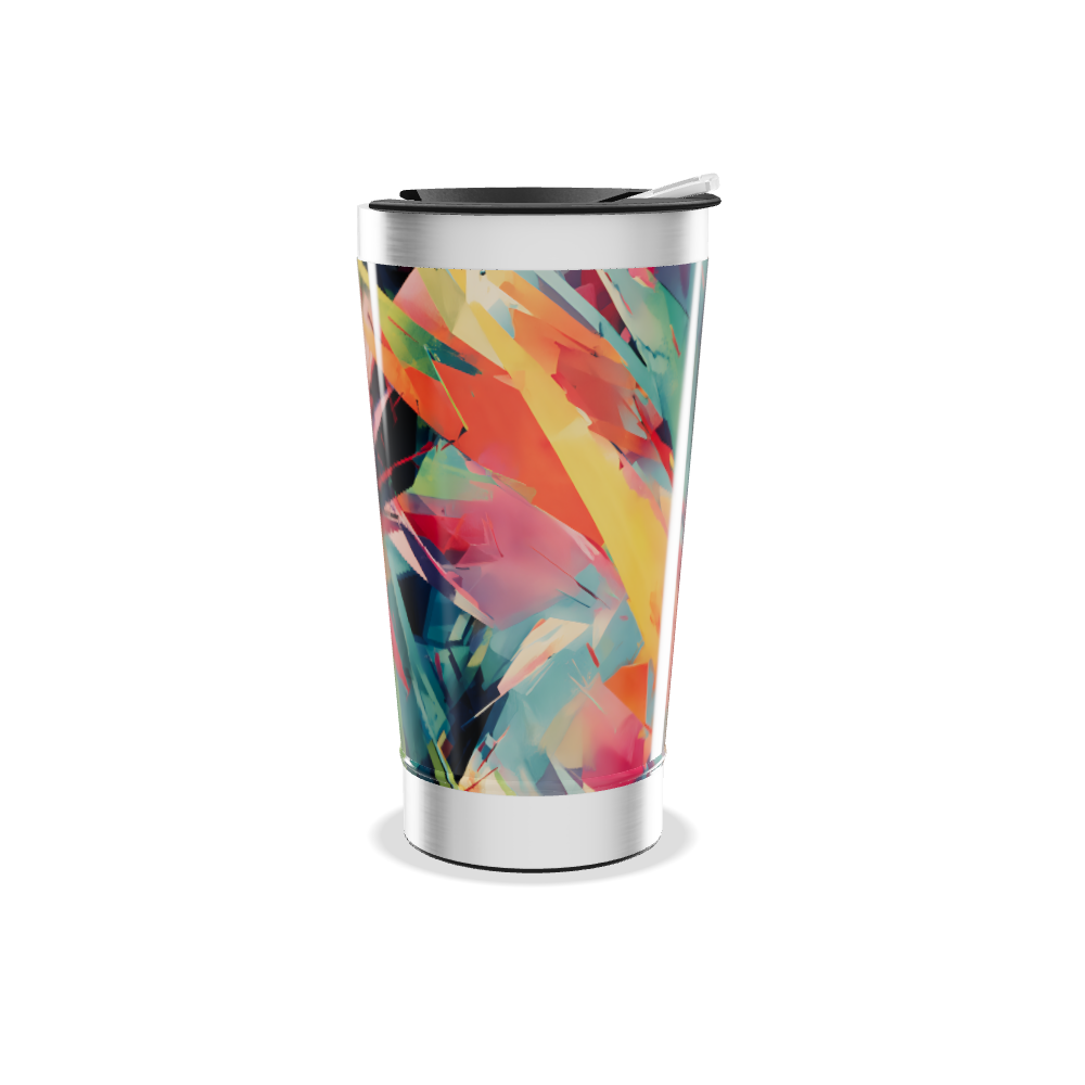 Copo Térmico - Estampa Colorida Abstrata