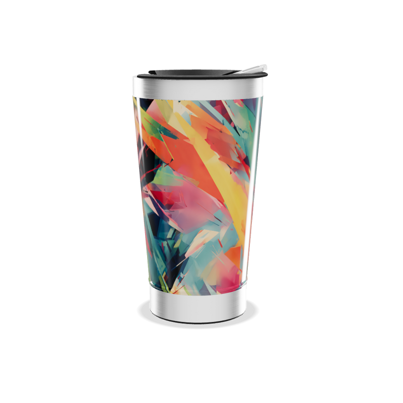 Copo Térmico - Estampa Colorida Abstrata
