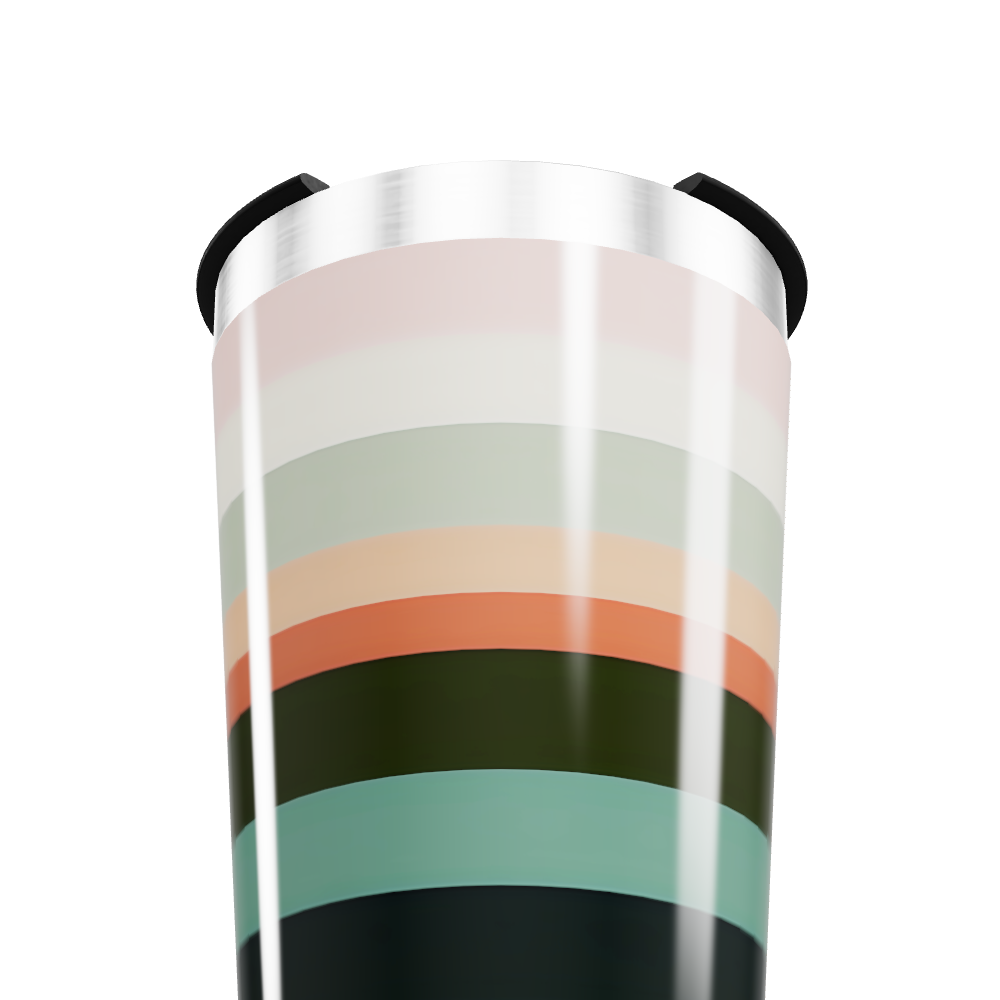 Copo Térmico - Listras Multicoloridas