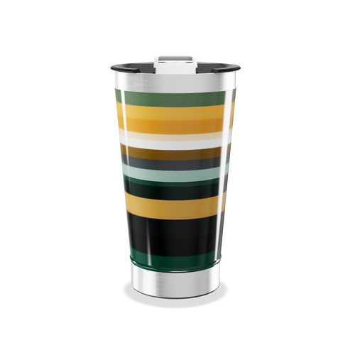 Copo Térmico - Listrado Multicolor Inox