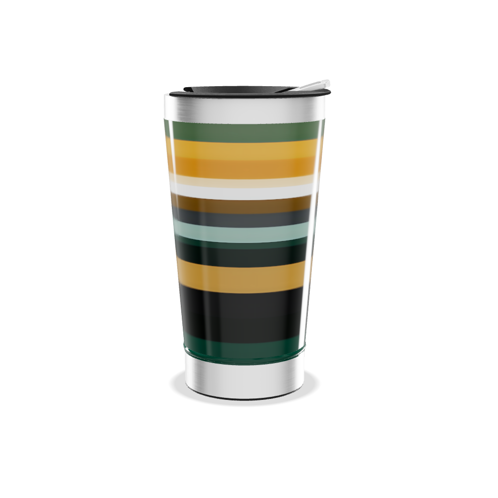 Copo Térmico - Listrado Multicolor Inox