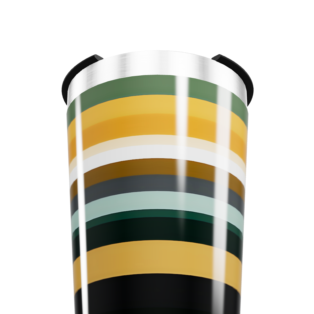 Copo Térmico - Listrado Multicolor Inox