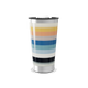 Copo Térmico - Listras Coloridas Aço Inox