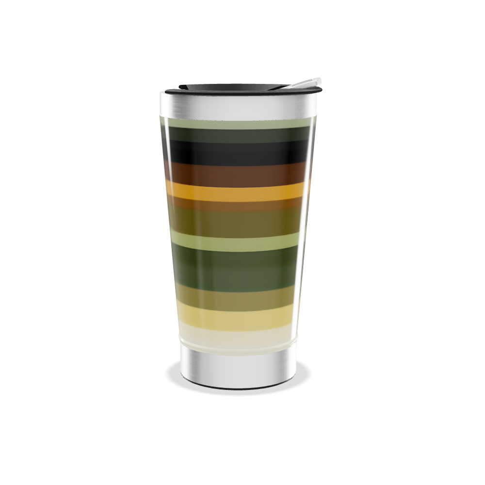 Copo Térmico - Listras Multicoloridas